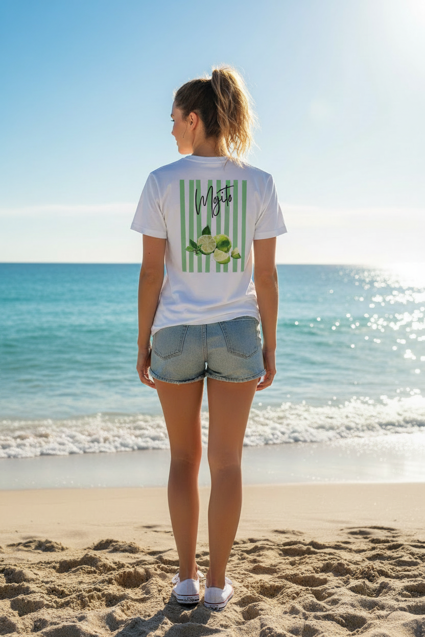 T-shirt unisexe coton en conversion bio CapSoxStudio "Mojito"