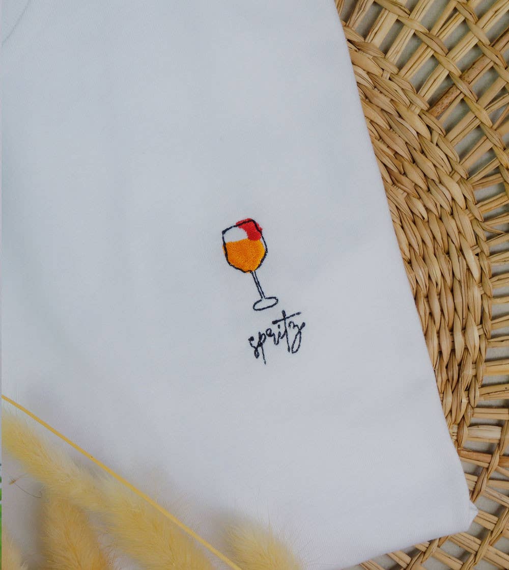 T-shirt brodé - Cocktail Spritz
