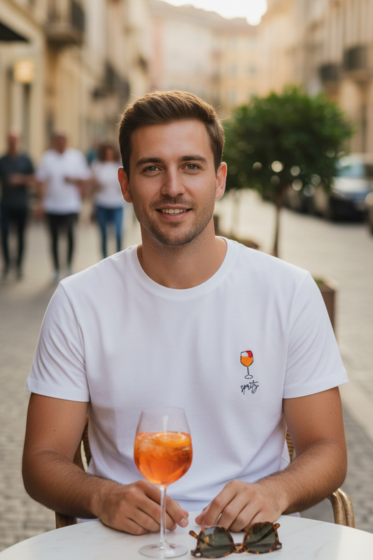 T-shirt brodé - Cocktail Spritz